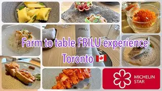 Farm to table FRILU 13 courses wine pairing tasting menu experience | ONE Michelin Star in Toronto |