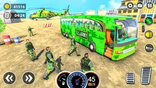 Army Bus Simulator Game - Us Army Transport bus Simulator Game 3D