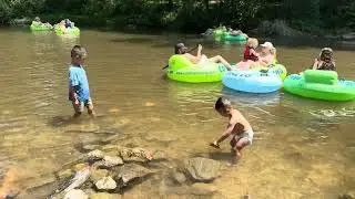 Helen, Georgia brief hanging out by the river for Tubing 