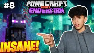 I Hunted an ENDERMAN for the FIRST TIME… (INSANE 😱) | Minecraft #8
