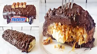 Snickers Swiss Roll That Melts In Your Mouth | Snickers Cake Roll | Snickers Cake Recipe Tasty! 😋