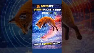 Foxes use Earth&rsquo;s magnetic field to hunt! #foxes #wildlife #naturefacts