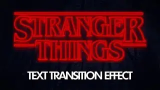 Vegas Pro 15: How To Make The Stranger Things Text Transition - Tutorial #318