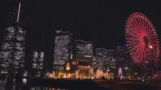 Night View of Yokohama Bay Area