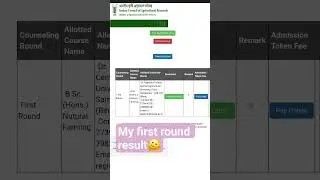 Got Dr rpcau for bsc in natural farming ☺️in first round #rpcau #icar #bscprogramme#likeandsubscribe