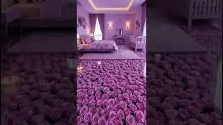 Real Purple Rose Floor With Epoxy Resin