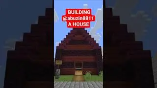 Cool Minecraft Builds Making @abuzin8811 A House #minecraft #shorts #gaming