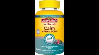 Nature Made Wellblends Calm Mind & Body, Magnesium Citrate, Ashwagandha 125mg