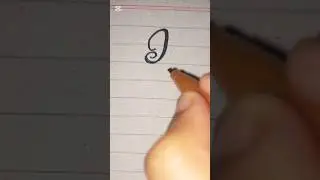 How to draw a letter I in Calligraphy writing✍️ &lrm;@ZAKSCLASSROOM&nbsp; #calligraphy #shorts #art #writing