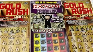$20 Gold Rush Limited $20 Monopoly Doubler!! NES VS SOK!!