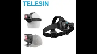 TELESIN 2 in 1 Head Strap Hat Clip Mount
