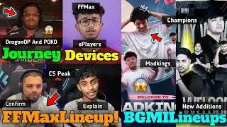 FF Max Games Esports Players Devices, Sids FFMax Lineup, BGMI And FFM New Lineups, Star,HOK,EWC,PUBG