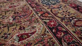 Signed Nozohour Salami Antique Kerman Lavar Persian Rug - Rug & Kilim - 12657