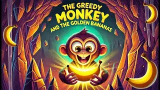 The Greedy Monkey and the Golden Bananas | A Funny Moral Story for Kids | Short Story in English