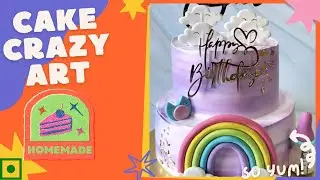 Monsoon Special Newborn Baby Celebration Cake | Cake Decorating Tutorial | homemade | pure veg