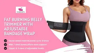 Nebility&reg;Women Fat Burning Belly Trimmer with Adjustable Bandage Wrap