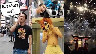 FURRY MEMES IN PUBLIC?! SHIRTLESS FURSUIT DANCE!! DISNEY w/ MAJIRA?! MEGAPLEX 2018!! (Furry Vlog #3)