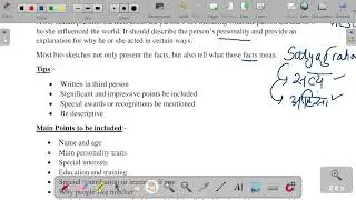 How to write a Bio-sketch?