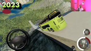 ULTIMATE MODERN BUS 👮🚎 | NEW MAP BIGGEST RAMP UPDATE | 2023 BUS GAMES | DOWN GAMES