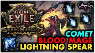 ⚡COMET + LIGHTNING SPEAR⚡BLOOD MAGE⚡| @viitero #pathofexile2 #exitlag