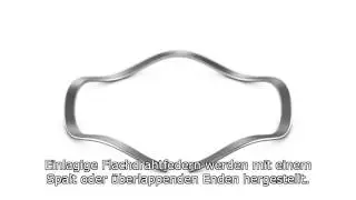 Wellfeder mit einer Windung
