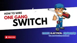 How to wire one gang switch controlling one lamp (2)