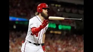 Bryce Harper- All Postseason Hit  , Hustles Plays, Homeruns , Game Tying Hits in The Postseason