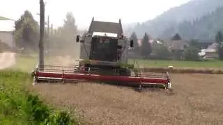 Sezóna 2015 žatva pšenice Claas Lexion 480