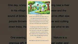 The gift of nature || English moral story || English short story