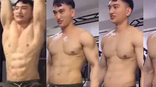 Handsome Guy From Thailand Exercising Abdominal Muscles 💪🔥