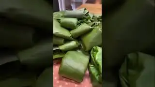 fish cooked in Banana leaf! #cookingshorts  #cookingathome