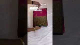🛍️ Beautiful Fancy Cotton Saree #saree #wedding #shorts