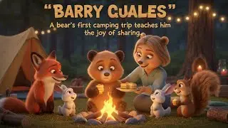 Brave Bear Goes Camping 🏕️🐻 | Learning to Share Snacks with Friends!