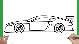 ASTON MARTIN CAR DRAWING | How To Draw Aston Martin Car step by step 
