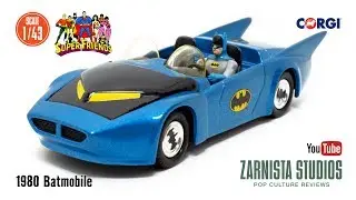 1:43 Scale 1980's Batmobile &ldquo;Super Friends&rdquo; by Corgi Diecast Saturday Morning Cartoons Hanna-Barbera