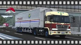 日野プロフィア テラヴィ / 日本フルハーフ ウィングトレーラ （パンサーマークのトナミ運輸） ～ 北陸自動車道 Project Japan | ETS2