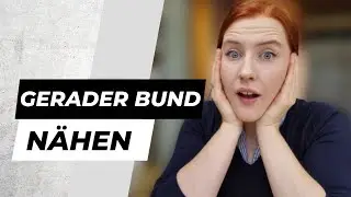 Gerader Bund nähen, schnell und einfach