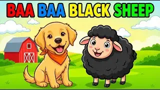 Baa Baa Black Sheep in Studio Ghibli Style | Relaxing American Farm Nursery Rhyme #toddlersongs