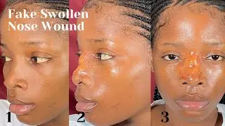 How to Create Fake Swollen Nose Using Scar Wax| Trauma Injury SFX Makeup| Special Effect Makeup