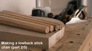 Building a lowback stick chair part 2 - shaping/tapering the legs and stretcher stock prep