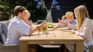 Tuinmeubelen - Garden Collections Brighton tuintafel teakhout - Tuinmeubelshop