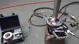 Orbimatic 250C Orbital GTAW Tube Welding Test with TP250 Open Weld Head