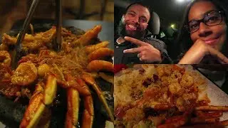 DATE NIGHT MUKBANG EATING SHOW VLOG | MARISCO EL GATO SEAFOOD