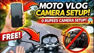 Most Affordable Phone Moto Vlogging Setup | Mobile Motovlog Setup With Mic 😱 #motovlog #rider #vlog 