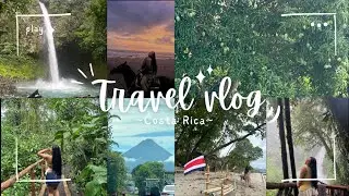 TRAVEL DIARIES | COSTA RICA VLOG, La Fortuna, Santa Teresa, Arenal Volcano, Rio Celeste, Hot Spring!