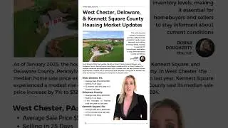 🏡 Real Estate Market Update for West Chester, Delaware County, and Kennett Square! 📈