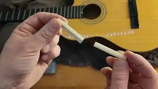 Replacing Classical Guitar Saddle and Nut Tutorial