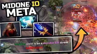 EVERYTHING CAN WORK?! MidOne IO (Wisp) New Meta Aghanim's Scepter Build Into WTF RAMPAGE - Dota 2