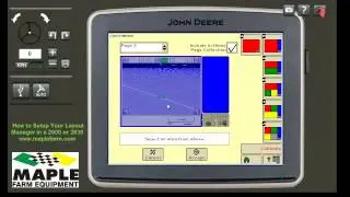 Layout Manager Setup on a John Deere 2600 or 2630