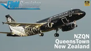 (MSFS) 4K Time-Lapse Flight from NZQN to NZWN